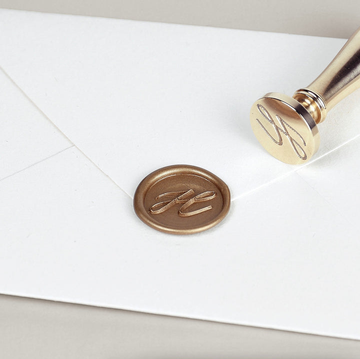 Initial Heirloom Brass Stamp