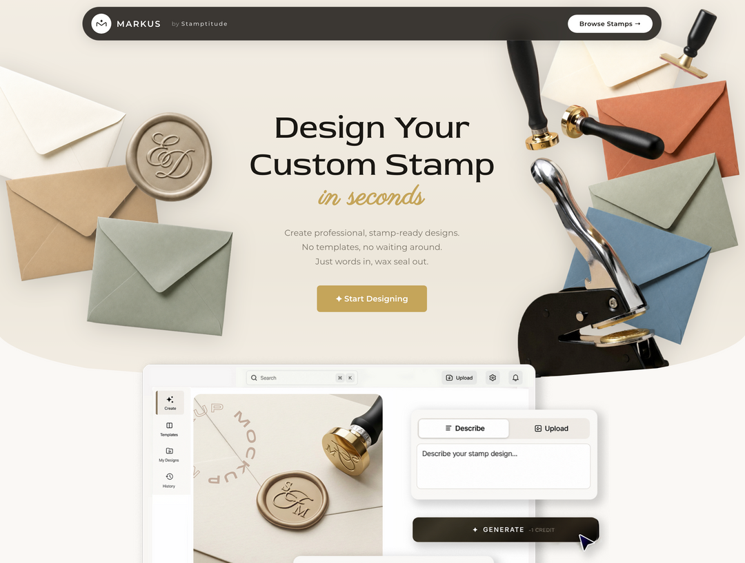Meet Markus: Our New Tool that Turns Your Words Into Wax Seals in Seconds