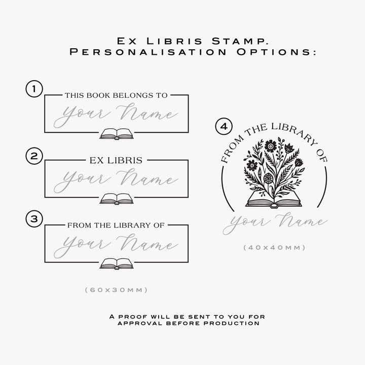 Ex Libris Stamp - Name Personalisation