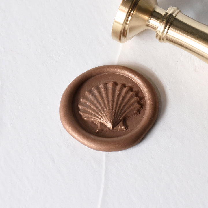 Seashell Brass Wax Stamp