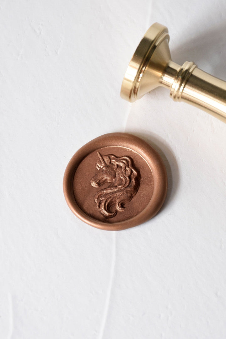 Unicorn Brass Wax Stamp